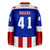 Captain America Home Hockey Jersey - BACK