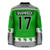 Jersey Ninja - St Patrick's Day Irish Clover Green Holiday Hockey Jersey - BACK VIEW