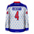 Jersey Ninja - 4th of July Statue of Liberty Ugly Sweater Holiday Hockey Jersey - BACK VIEW