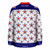 Jersey Ninja - 4th of July Stars Ugly Sweater Holiday Hockey Jersey - BACK VIEW