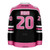 Jersey Ninja - NBCF Breast Cancer Awareness Butterfly Black Charity Hockey Jersey - BACK VIEW