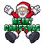 Jersey Ninja - Merry Christmas Santa Holiday Hockey Jersey - CREST