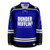 Jersey Ninja - Dunder Mifflin Blue Michael Scott Hockey Jersey - FRONT VIEW