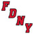 Officially Licensed FDNY Wordmark White Hockey Jersey - CREST