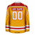 Kansas City Chiefs Yellow Hockey Jersey - BACK