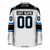 Detroit Lions White Hockey Jersey - BACK