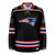 New England Patriots Black Hockey Jersey - FRONT