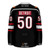 Jersey Ninja - Stroh's Throwback Black Hockey Jersey - BACK