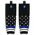 Ninja Syndicate Thin Blue Line Pro Style Hockey Socks - FRONT VIEW