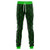 Ninja Syndicate - St Patricks Day Decorative Clover Performance Joggers - FRONT VIEW