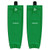 Jersey Ninja - Solid Green Pro Style Hockey Socks - FRONT VIEW