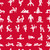 Golf Syndicate - NSFW Stick Figure Fun Performance Polo Red - PATTERN