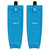 Jersey Ninja - Solid Light Blue Pro Style Hockey Socks - FRONT VIEW