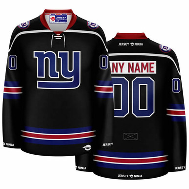 New York Jets Black Hockey Jersey - Jersey Ninja