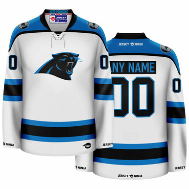 Jersey Ninja - Carolina Panthers White Hockey Jersey