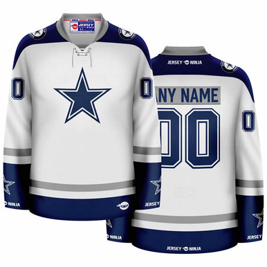 Jersey Ninja - Dallas Cowboys Navy Emmitt Smith Crossover Hockey