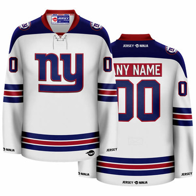 Jersey Ninja - New York Giants Black Hockey Jersey