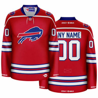 Jersey Ninja - Buffalo Bills White Hockey Jersey