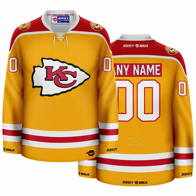 Jersey Ninja - Los Angeles Chargers Yellow Hockey Jersey