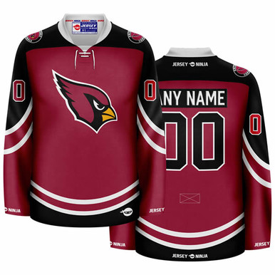 Jersey Ninja - Arizona Cardinals Black Hockey Jersey