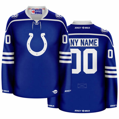 Jersey Ninja - Indianapolis Colts Blue Hockey Jersey