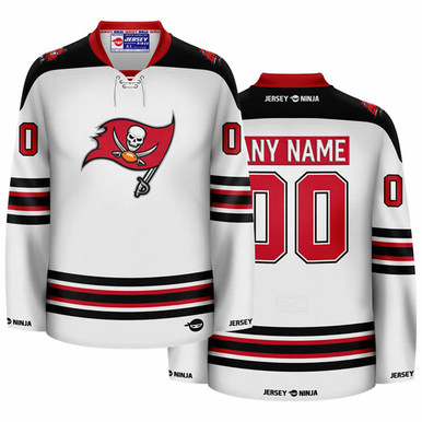 Jersey Ninja - Tampa Bay Buccaneers White Hockey Jersey - 1976