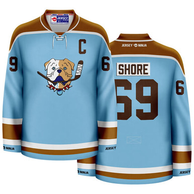  SHORESY Sudbury Blueberry Bulldogs Sky Blue Hockey Jersey XS :  Sports & Outdoors