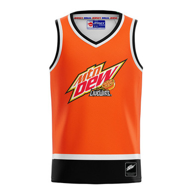Jersey Ninja - Mountain Dew Live Wire Orange Pro Player