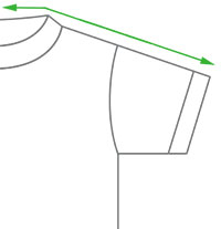 T-shirt body width