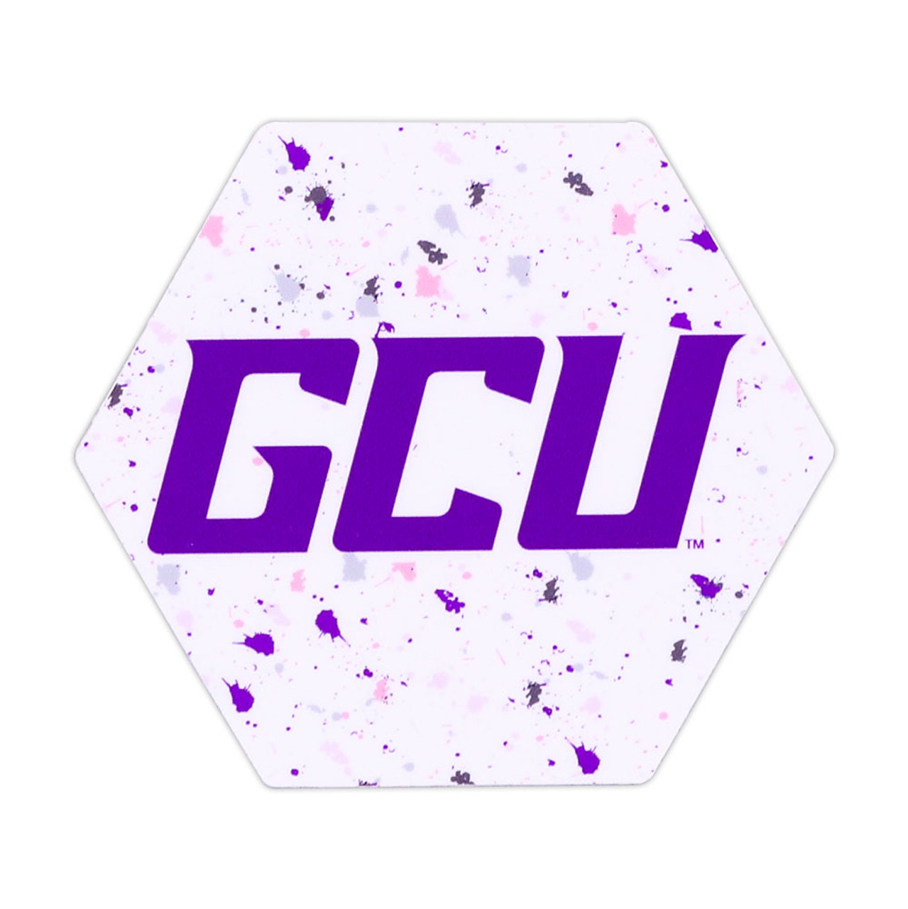 GCU Splatter Hexagon Sticker