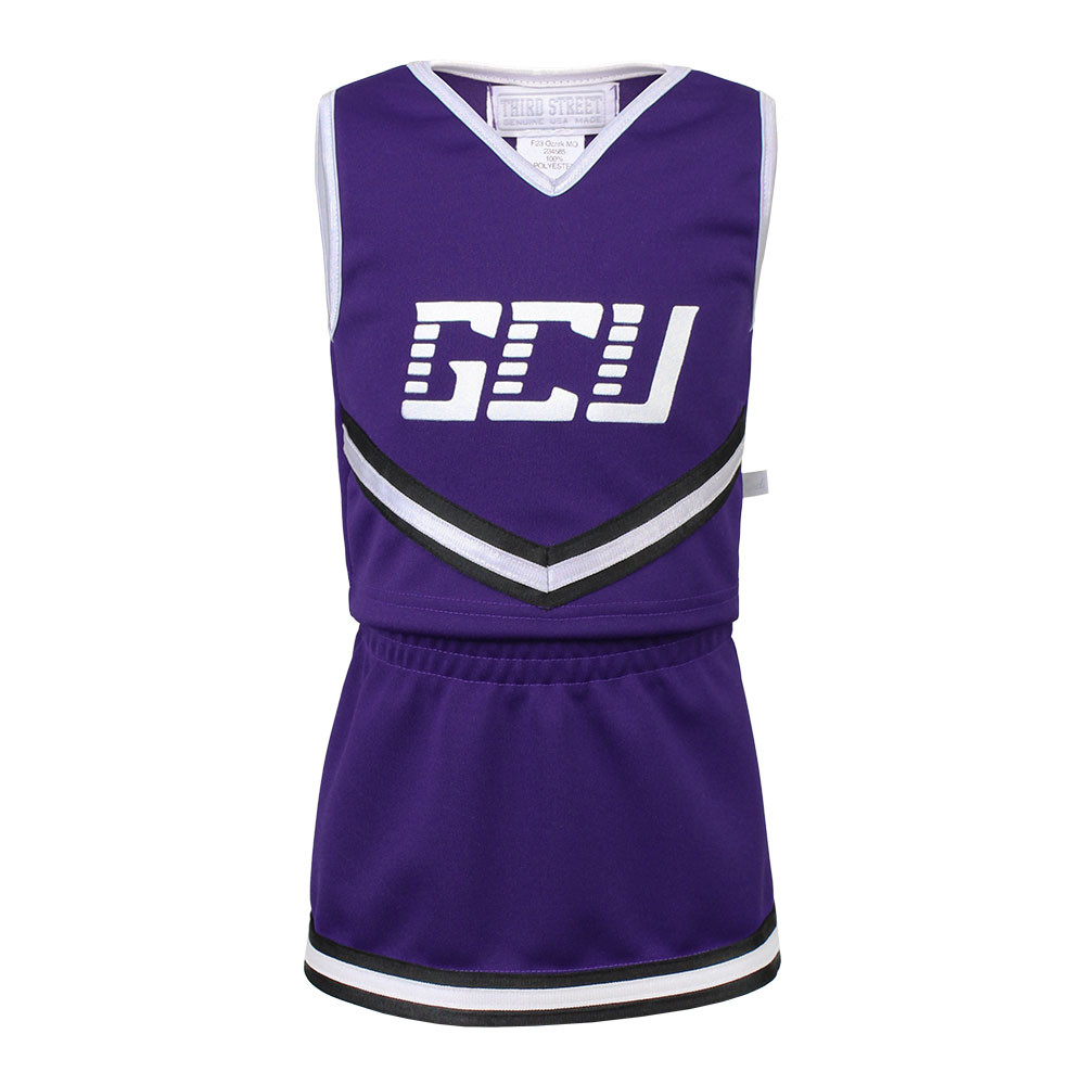 Third Street Youth Purple GCU 3 Piece Cheer Uniform