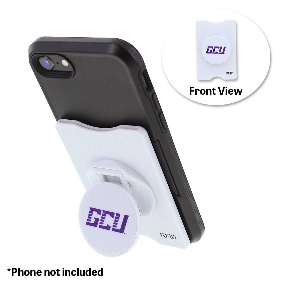 GCU Adhesive Phone Stand With RFID Blocking Card Holder GCU Adhesive Phone Stand With RFID Blocking Card Holder