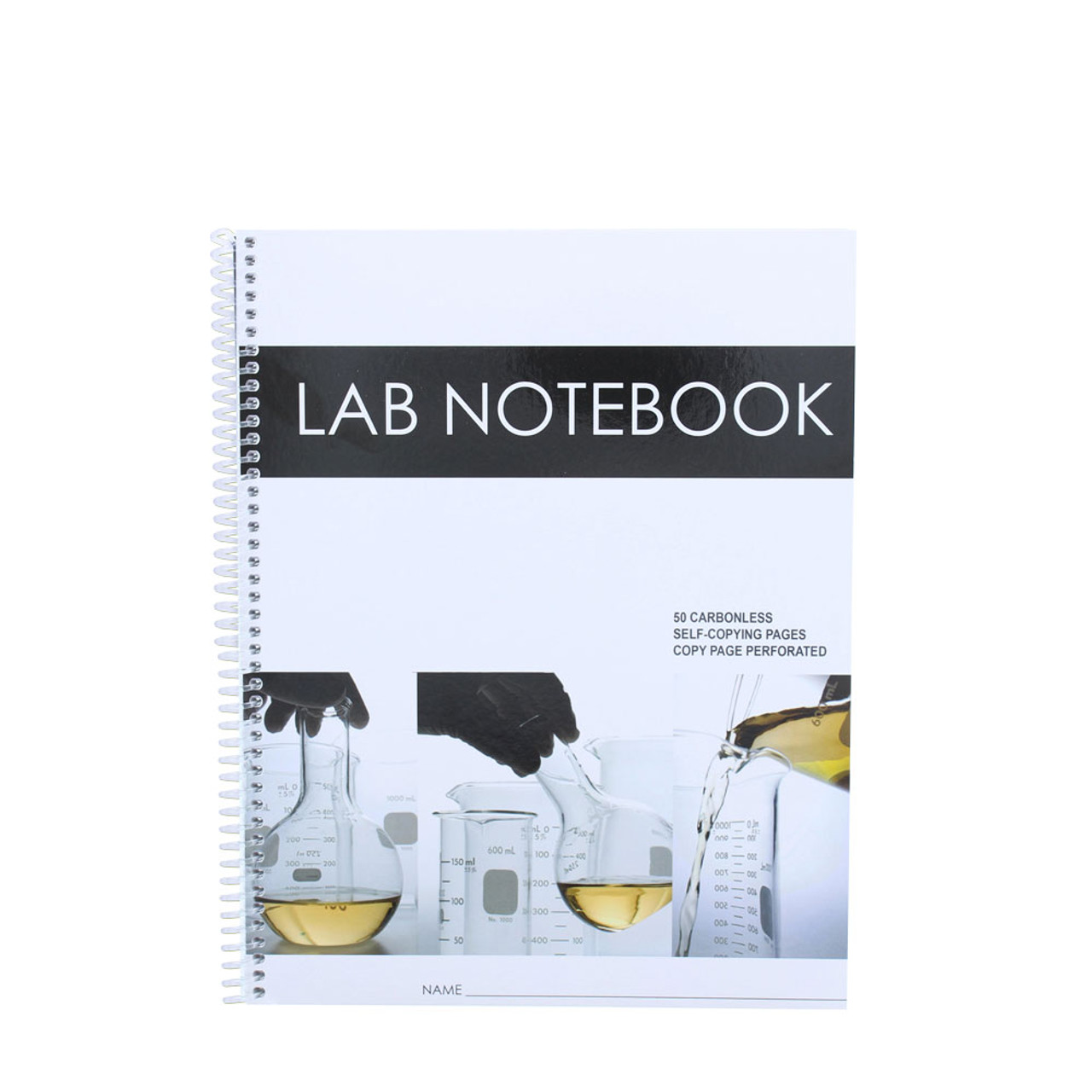 Lab Notebook 75 Carbonless Pages Spiral Bound (Copy Page Perforated)