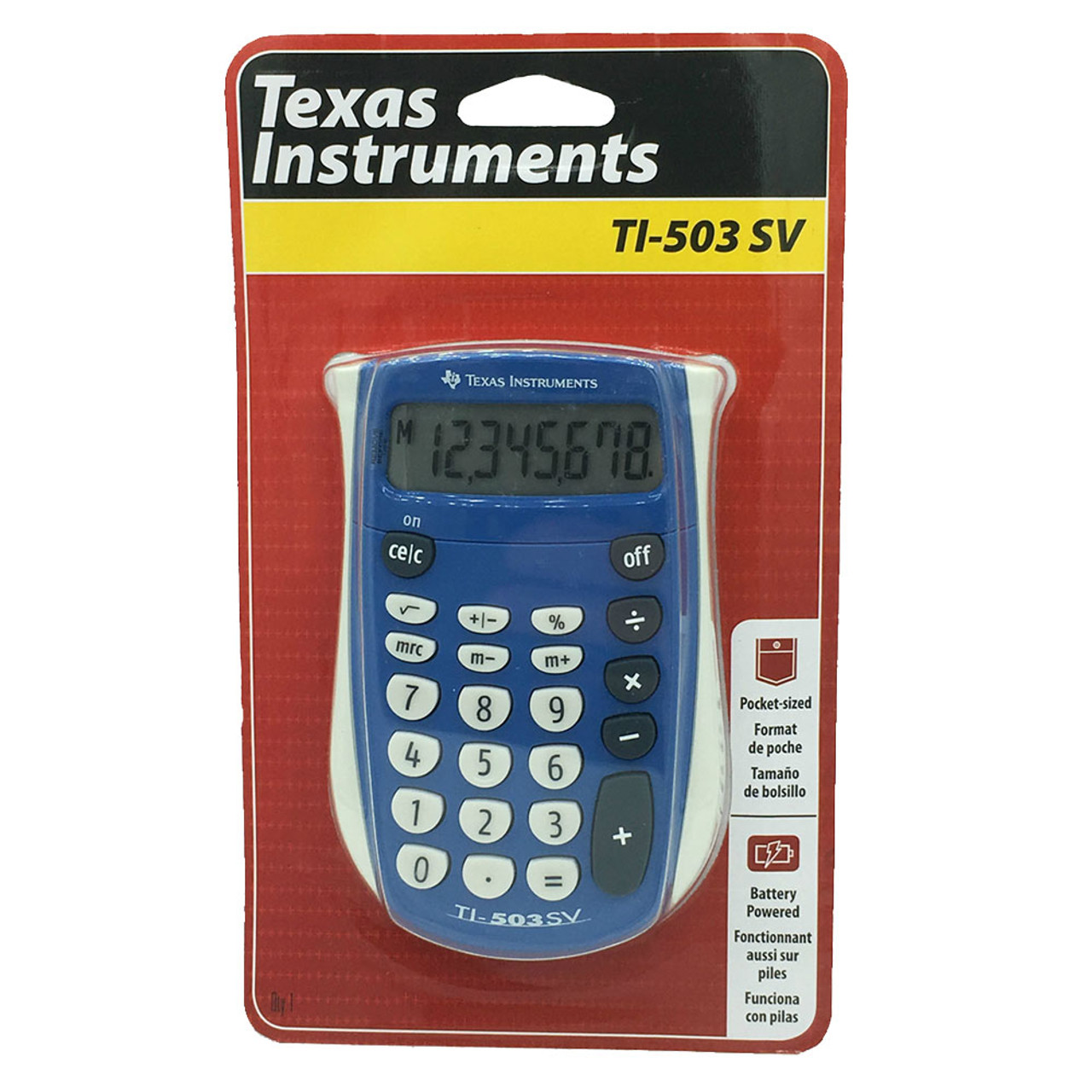 Texas Instruments TI-503 SV Pocket-Sized Calculator