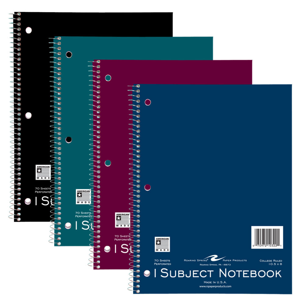 1 Subject Basic Notebook 70 Sheets (Random Color Shipped)