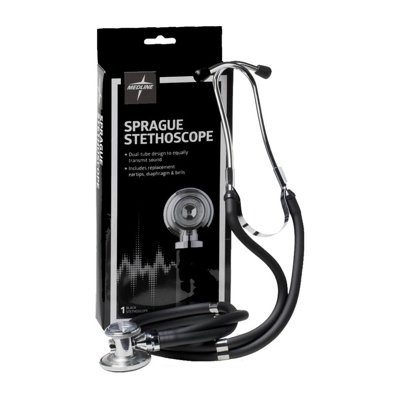 Black Polyester Stethoscope Plush Cover