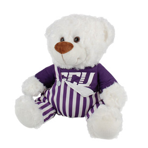 Mascot Factory White GCU Pep Band Teddy Bear Plush