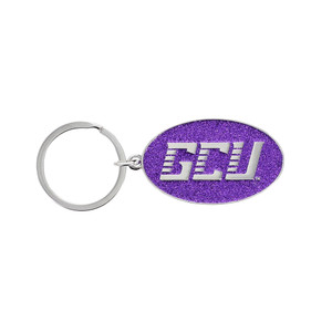 Neil Purple Glitter GCU Keychain
