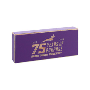 75th Anniversary Wood Block Magnet