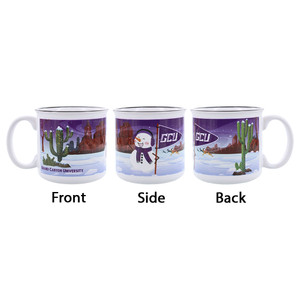 15 oz Grand Canyon University Desert Snowman Mug