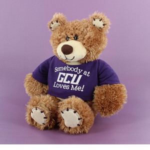 Mascot Factory Tan Somebody at GCU Loves Me Teddy Bear Plush