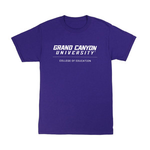 Jerzees Purple Grand Canyon University College of Education Tee