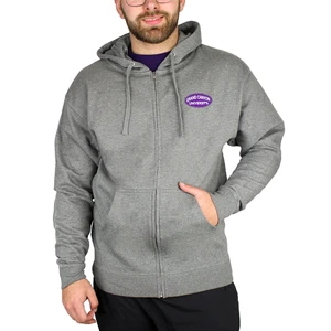 Men's Gray Grand Canyon University Full Zip Hoodie
