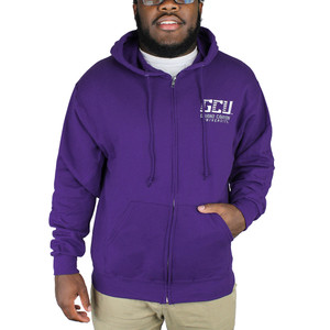 Men's Purple GCU Full Zip Hoodie