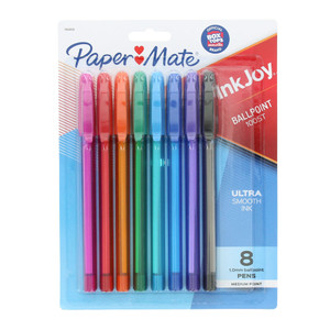 Paper Mate Ink Joy Color Ballpoint Pens - 8 Pack
