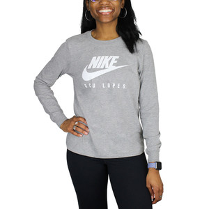 Nike Women's Gray GCU Lopes Swoosh Long Sleeve Tee