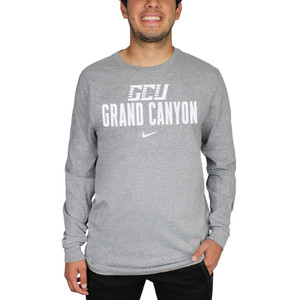 Nike Men's Gray GCU Grand Canyon Long Sleeve Tee