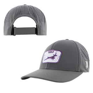 Branded Bills Gray GCU Marble Running Lope Velcro Strapback Hat