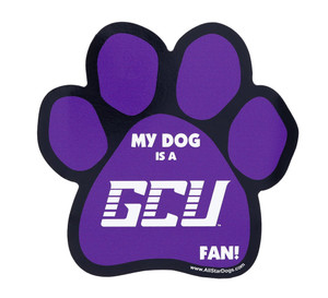 Imagine This Purple My Dog Is A GCU Fan Paw Magnet