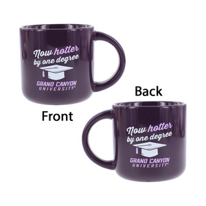 14 oz Purple Now Hotter By One Degree Grand Canyon University Mug